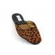 women's slippers TUSA leopard-print pony hair